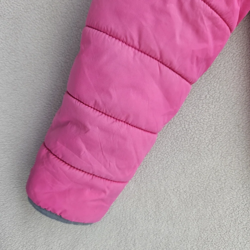 Under Armour Winter Puffer Coat Pink Water Resistant 4 Hooded Outdoor Pockets